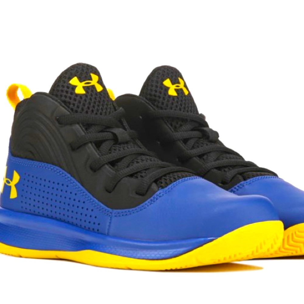 Youth Boys Under Armour Blue/Yellow Lockdown 4- 2Y